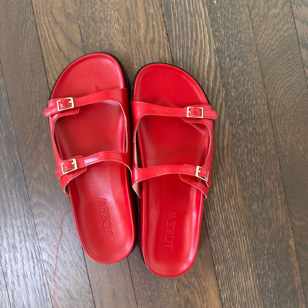 Colbie buckle sandals in leather JCREW never worn 9